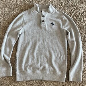 Abercrombie kids Gray thermal with Embroidered Logo